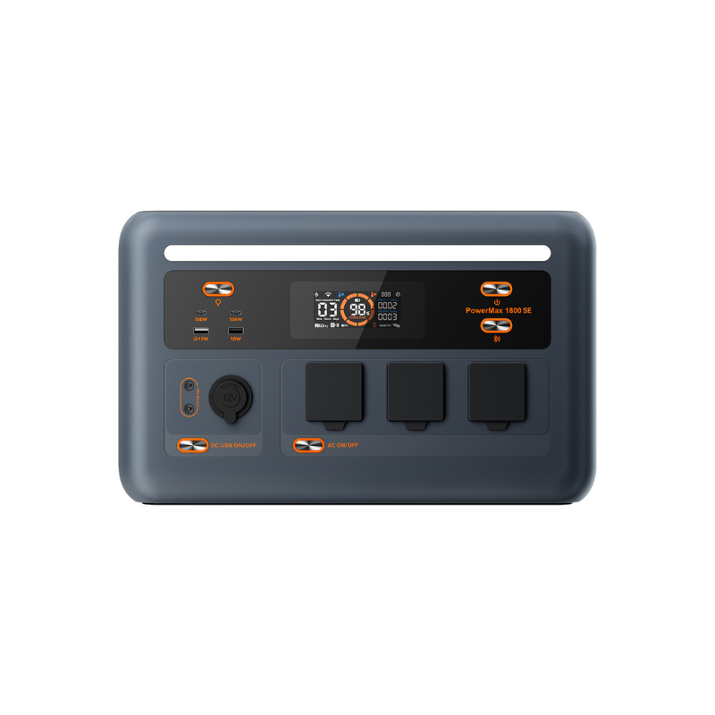 OSCAL PowerMax 1800 SE Expandable Portable Power Station 1872Wh LiFePO4 Solar Generator