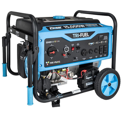 15,000 Watt Tri-Fuel Portable Generator with CO Sentry