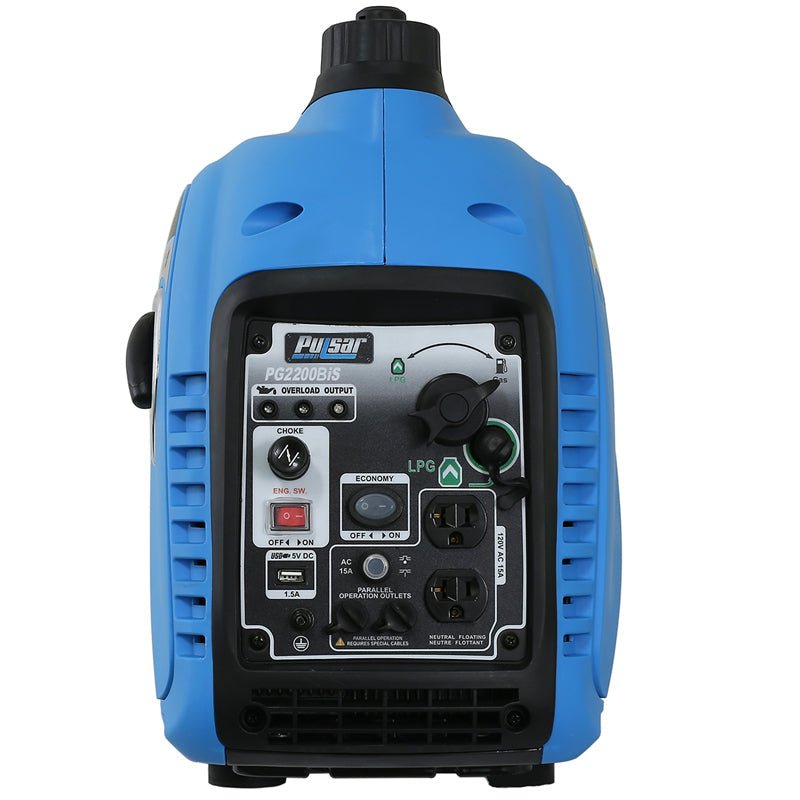 Pulsar PG2200BiS Parallel Ready Dual Fuel Portable Inverter Generator