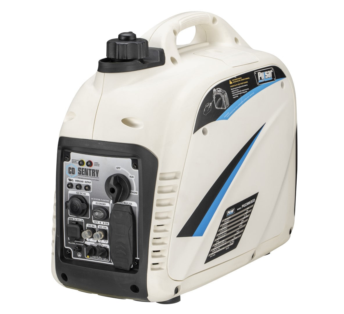 Pulsar G2319N 2300W Portable Inverter Generator with CO Shutoff, USB Port & Parallel Capability