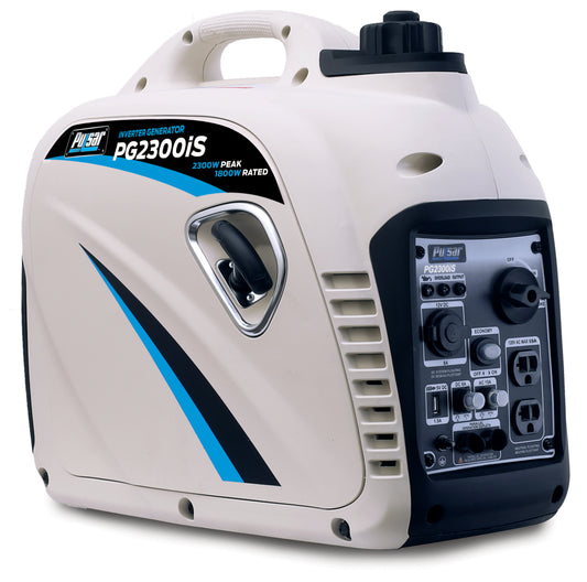 Pulsar 2,300W Portable Gas-Powered Quiet Inverter Generator with USB Port, -  SolarFlares Generators