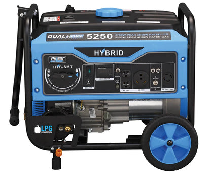 Génératrice portative hybride à double carburant gaz propane 5250W max PG5250B