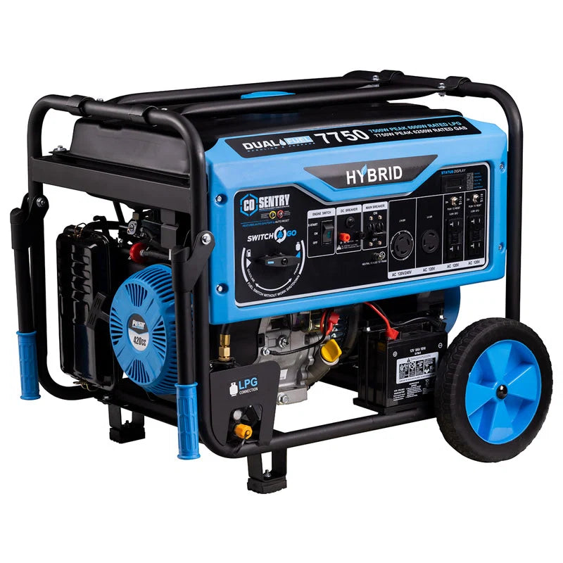7,750 Watt Dual-Fuel Portable Generator with CO Sentry