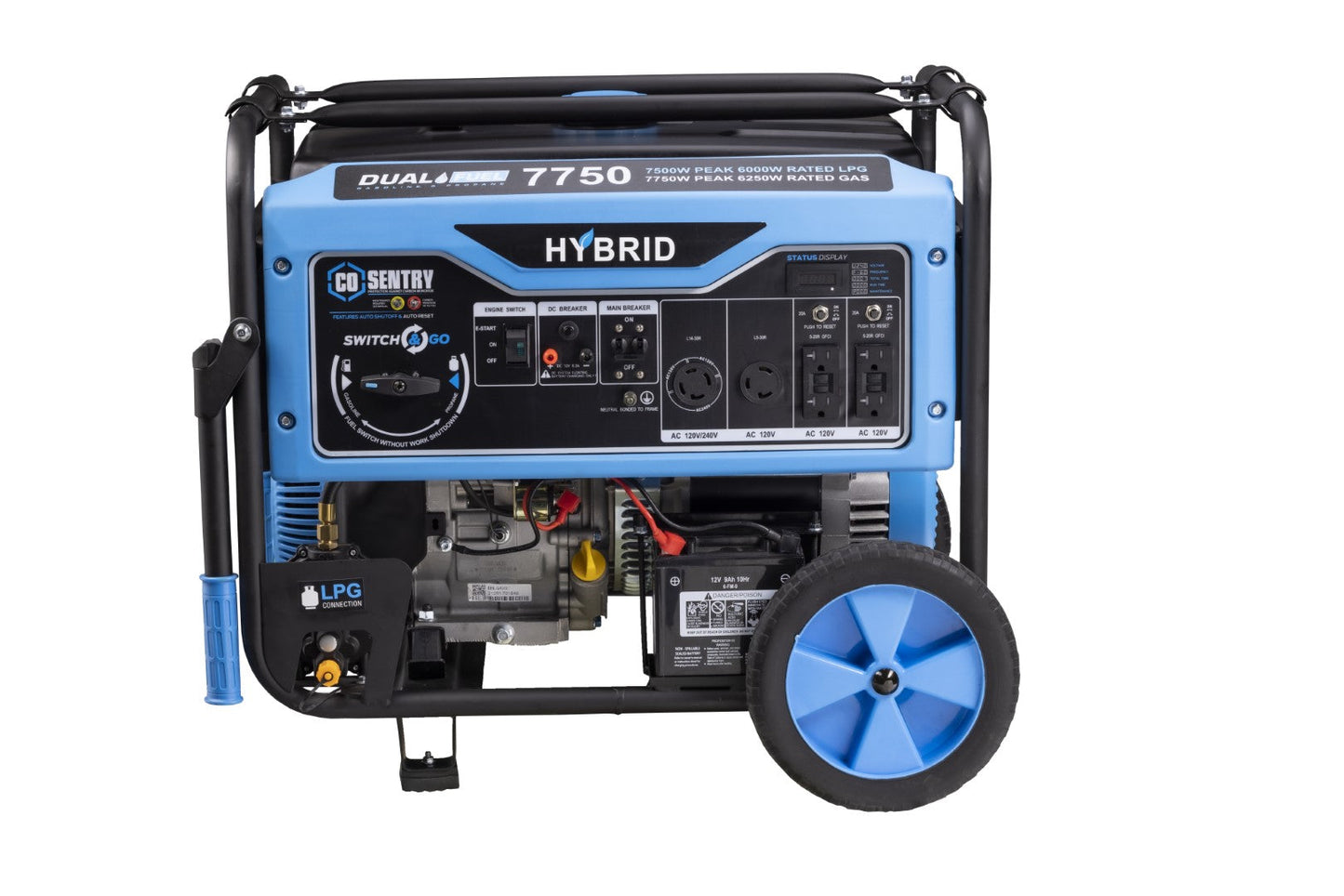 Générateur bi-carburant 7750/6250 W (essence) 7500/6000 W (GPL) PG7750B