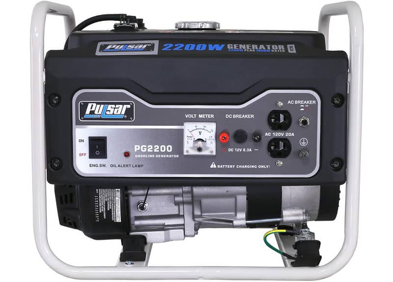 Pulsar PG2200R 2200W Portable Gasoline Generator, 1600 Running Watts, CARB Approved