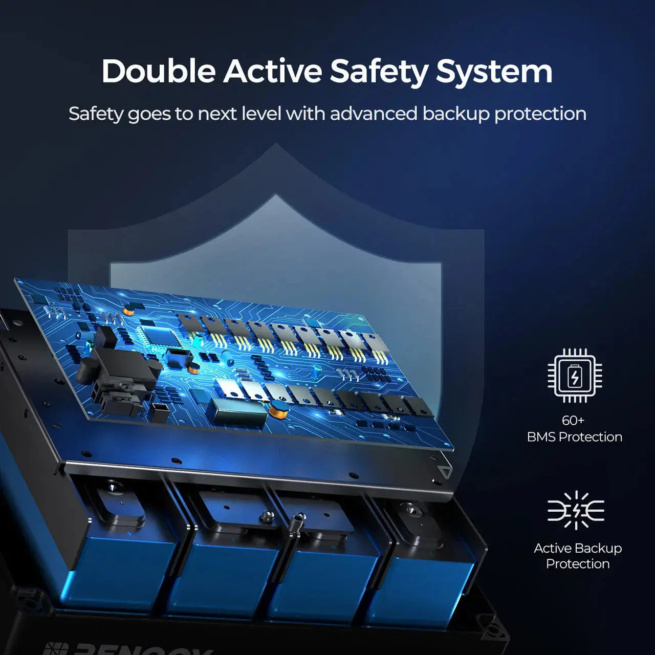 Pro 12V 100Ah Smart LiFePO4 Battery with Bluetooth & Self-Heating Technology