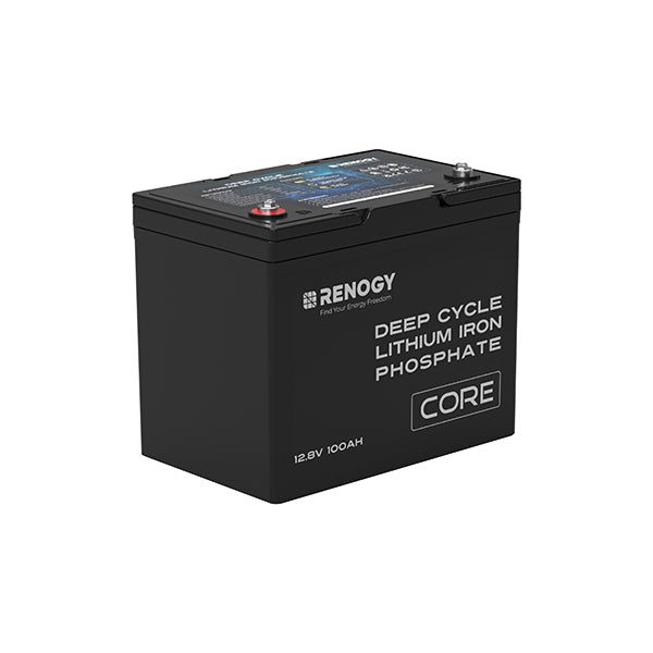 Core 12V 100Ah Deep Cycle LiFePO4 Lithium Battery for RV, Solar, Marine & Off-Grid Power
