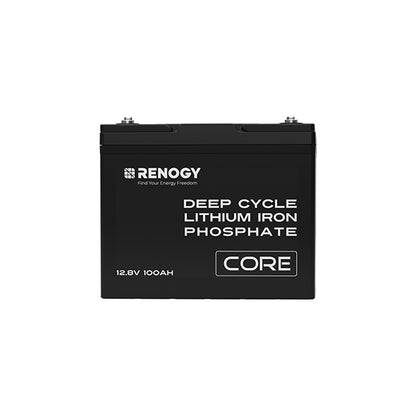 Core 12V 100Ah Deep Cycle LiFePO4 Lithium Battery for RV, Solar, Marine & Off-Grid Power