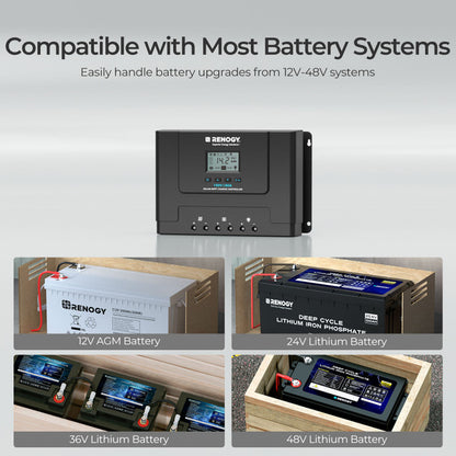 Rover Lite 12V/ 24V/ 36V/ 48V 60A MPPT Solar Charge Controller