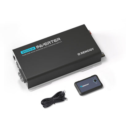 3000-Watt 12-Volt Pure Sine Wave Inverter w/ UPS Transfer Switch and Built-in Bluetooth