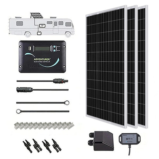 300 Watt 12 Volt Solar RV Kit