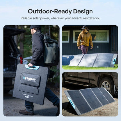 200W Portable Solar Panel – IP65 Waterproof Foldable Solar Charger for Power Station, RV & Camping