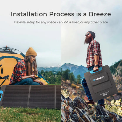 200W Portable Solar Panel – IP65 Waterproof Foldable Solar Charger for Power Station, RV & Camping