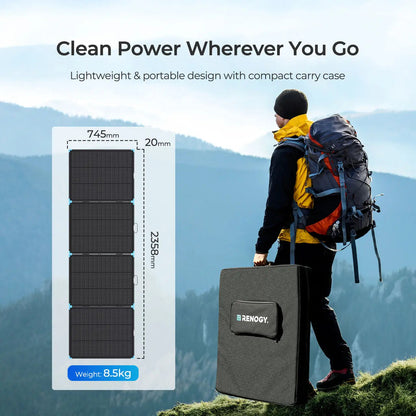 Renogy 300W N-Type Compact Portable Solar Panel Suitcase