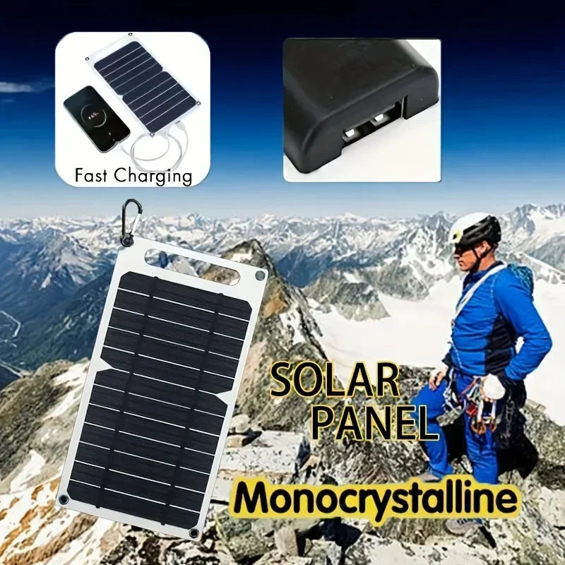 35W SunPower Portable Solar Panel – 5V USB Solar Charger with Safe Stabilized Output for Phones, Power Banks, Outdoor Camping, Home, RV, and Travel – Lightweight & Foldable – Ideal Gift -  SolarFlares Generators