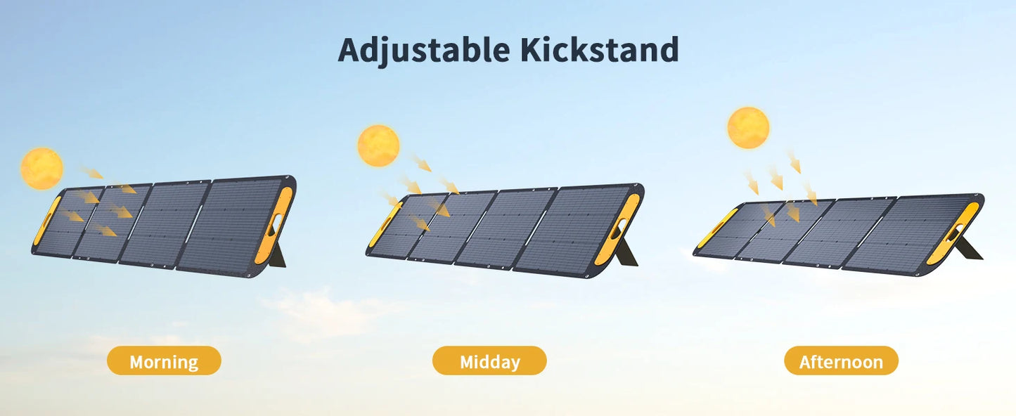 Kit de panneau solaire pliable rigide haute efficacité portable pour voyage, téléphone et bateau 19V 200W