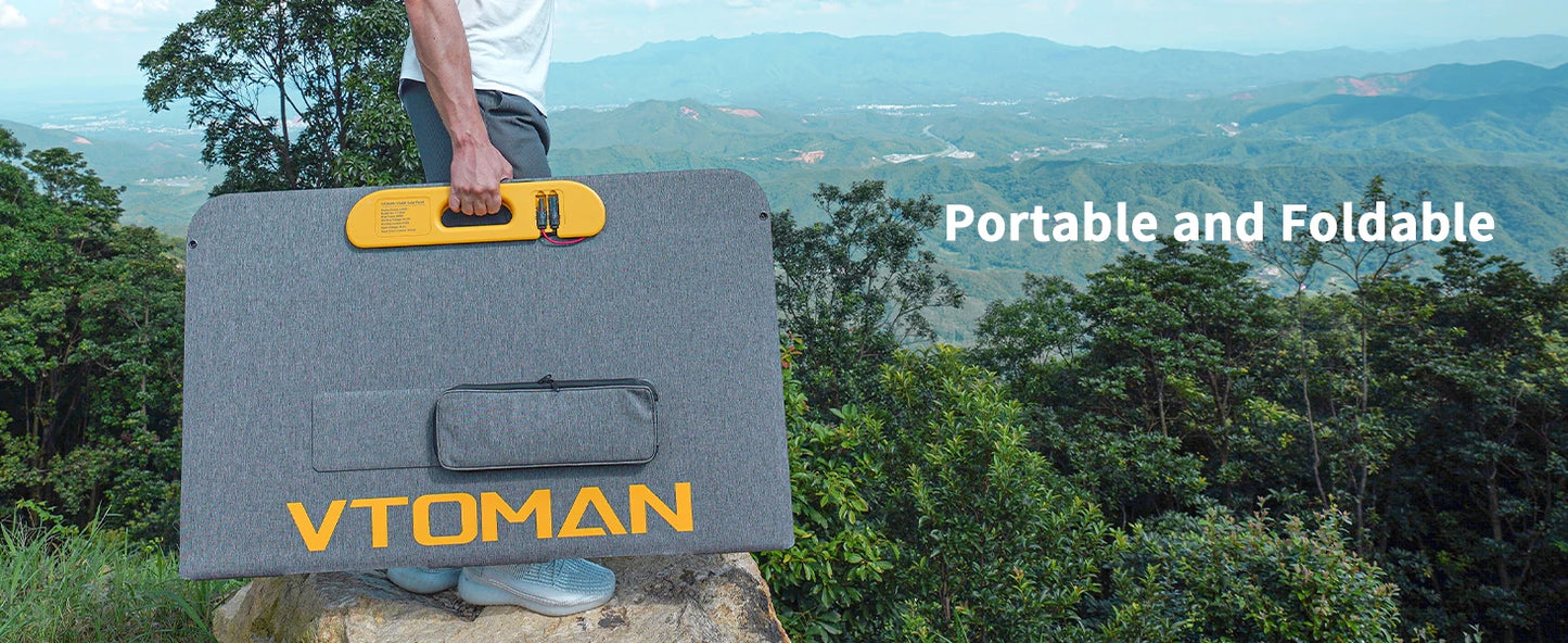 VTOMAN VS400 400W Foldable Solar Panel – Portable Solar Charger for FlashSpeed 1500 Power Station (Not for Jump/FlashSpeed 1000) -  SolarFlares Generators