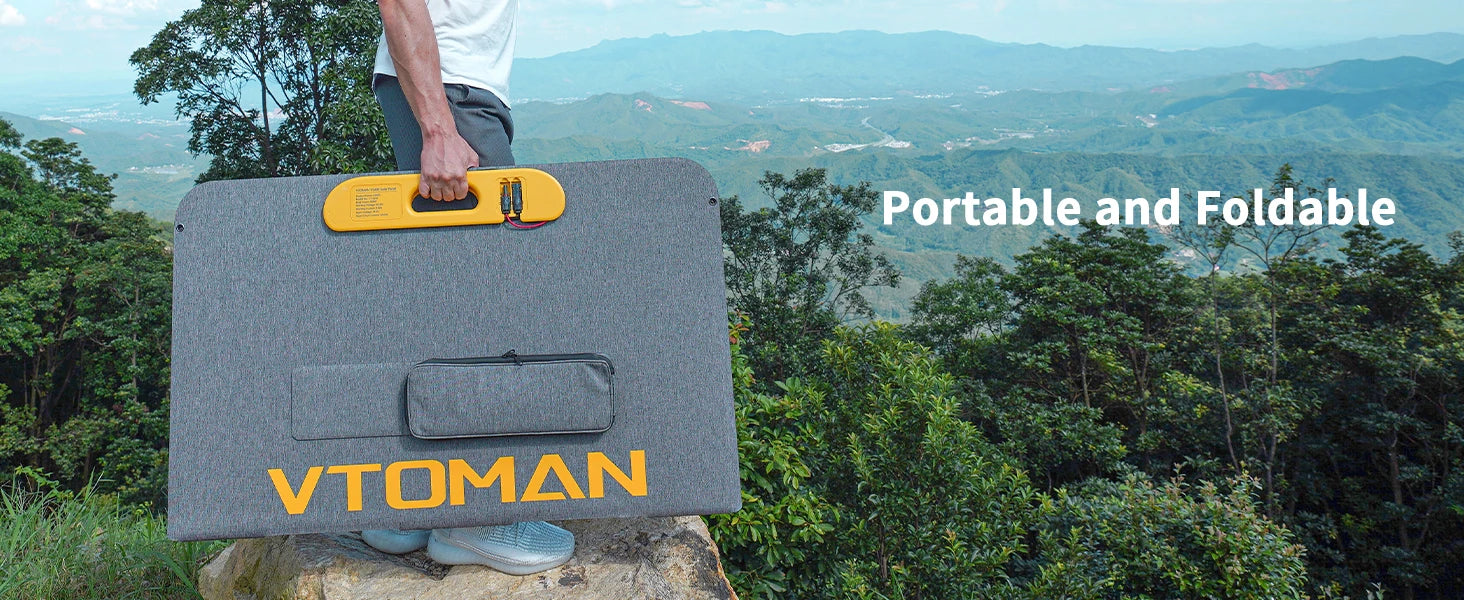 VTOMAN VS400 400W Foldable Solar Panel – Portable Solar Charger for FlashSpeed 1500 Power Station (Not for Jump/FlashSpeed 1000) -  SolarFlares Generators