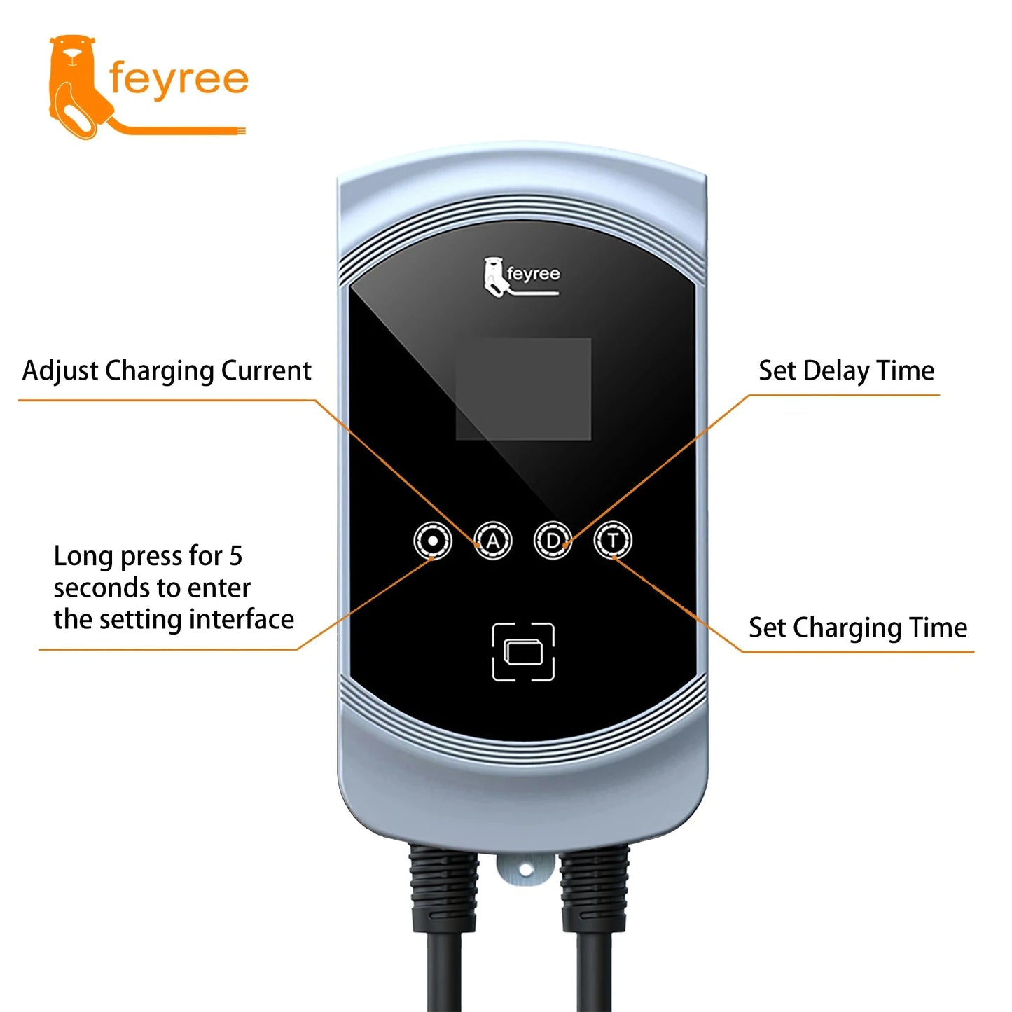 feyree 32A WiFi EV Wall Charger
