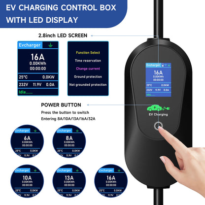 3.6KW WiFi Portable EV Charger