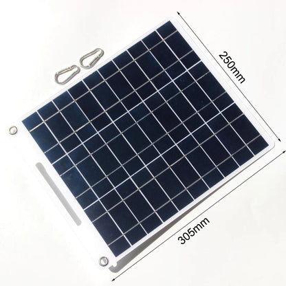 100W Solar Plate – 5V Flexible Solar Panel with Dual USB Ports for Outdoor Charging -  SolarFlares Generators