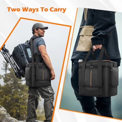 Portable Carrying Case for Jackery Explorer 2000 V2/1000 v2/240 v2/300 Plus Travel Bag Waterproof with Shoulder Strap & Handle -  SolarFlares Generators