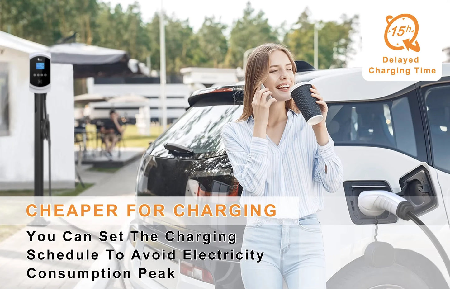 feyree 32A WiFi EV Wall Charger