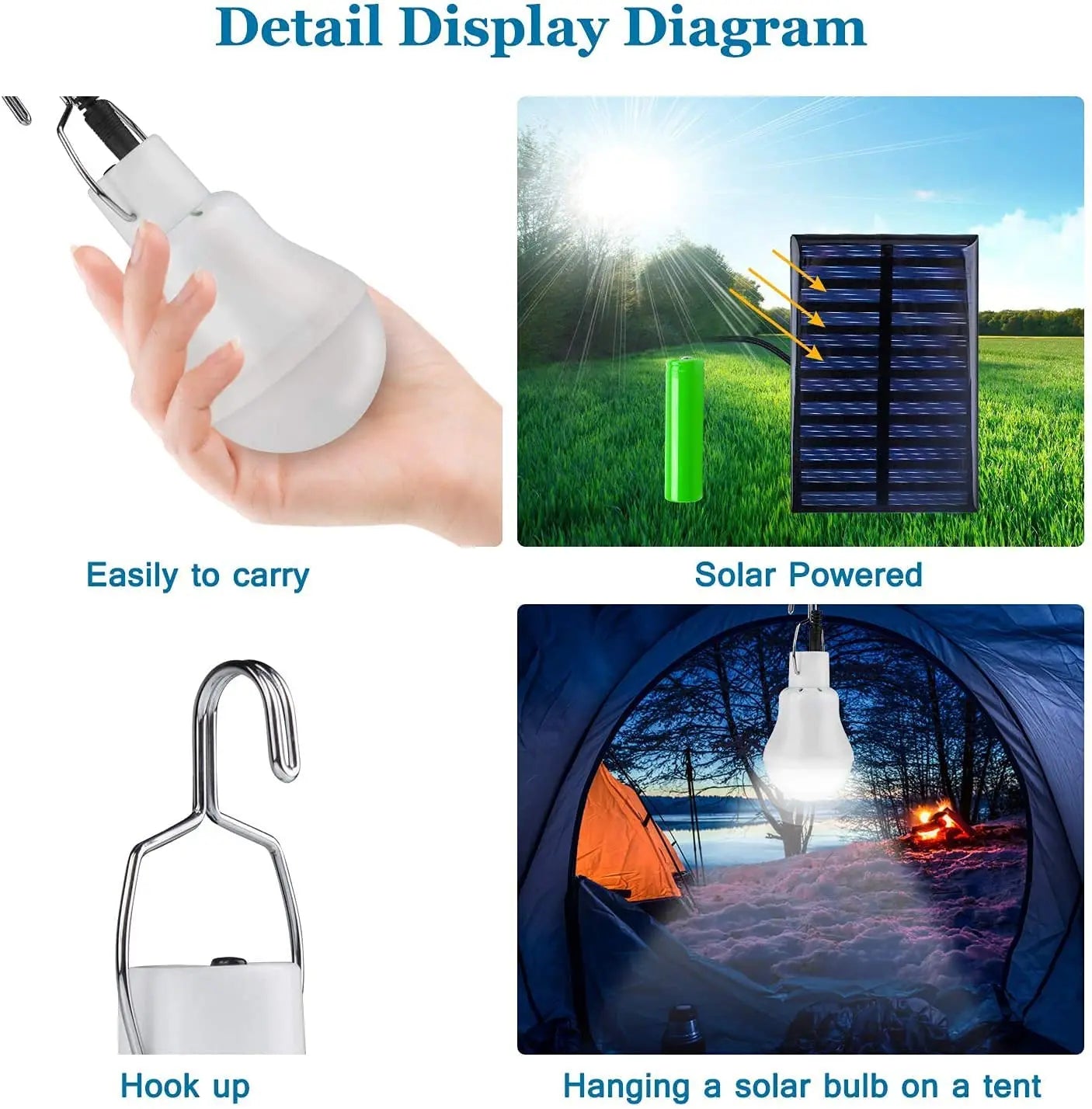 Solar Bulb outdoor Indoor Solar Bulbs