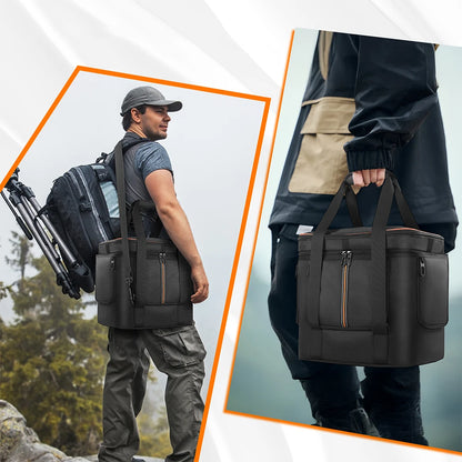 Portable Carrying Case for Jackery Explorer 2000 V2/1000 v2/240 v2/300 Plus Travel Bag Waterproof with Shoulder Strap & Handle -  SolarFlares Generators