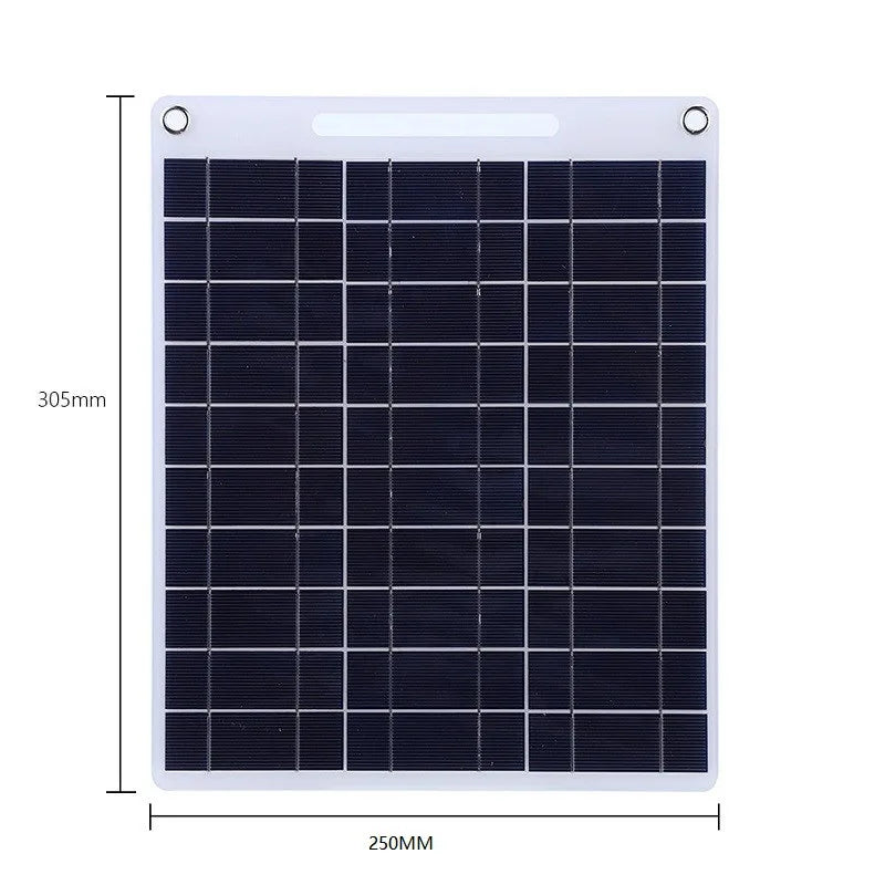 100W Solar Plate – 5V Flexible Solar Panel with Dual USB Ports for Outdoor Charging -  SolarFlares Generators