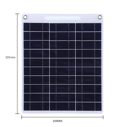 100W Solar Plate – 5V Flexible Solar Panel with Dual USB Ports for Outdoor Charging -  SolarFlares Generators