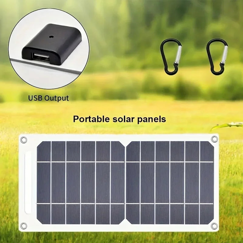 35W SunPower Portable Solar Panel – 5V USB Solar Charger with Safe Stabilized Output for Phones, Power Banks, Outdoor Camping, Home, RV, and Travel – Lightweight & Foldable – Ideal Gift -  SolarFlares Generators