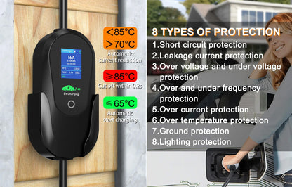 3.6KW WiFi Portable EV Charger