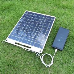 100W Waterproof Solar Panel – 5V Portable Dual USB Solar Charger for Outdoor Camping, Phones & Devices