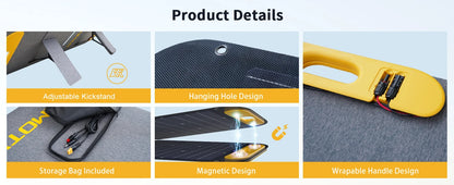 Kit de panneau solaire pliable rigide haute efficacité portable pour voyage, téléphone et bateau 19V 200W