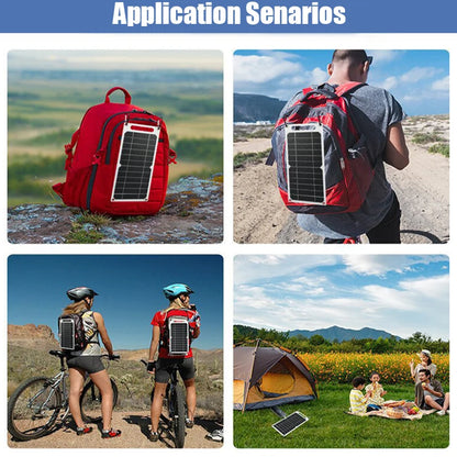 Solar Panel 30W  USB Type-C Waterproof Outdoor Hiking Camping Portable Battery Mobile Phone Charging Bank  Charging Panel  6.8V -  SolarFlares Generators