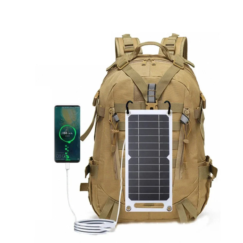 35W SunPower Portable Solar Panel – 5V USB Solar Charger with Safe Stabilized Output for Phones, Power Banks, Outdoor Camping, Home, RV, and Travel – Lightweight & Foldable – Ideal Gift -  SolarFlares Generators