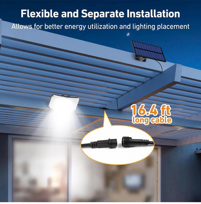 Bright solar Motion sensor outdoor lights with remote