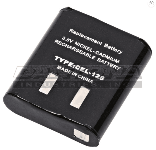Rechargeable Battery 3.6V 700mAh NiCd with durable black casing, designed for efficient energy storage in small electronics. Reliable power solution for various devices.