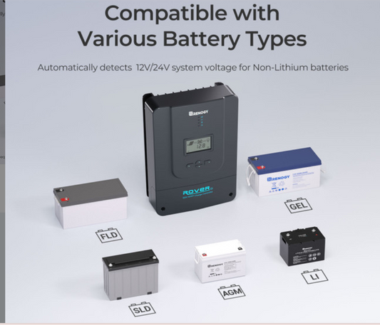 Rover 60Amp MPPT Solar Charge Controller 12V/24V/36V/48V -  SolarFlares Generators