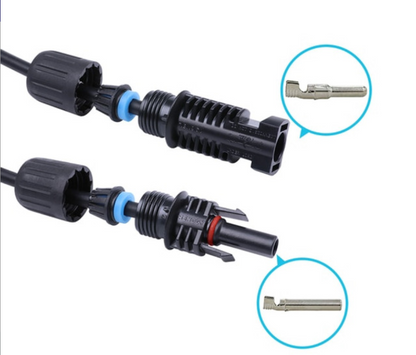 Solar Extension Cables With MC4 Connectors One Pair Red+Black