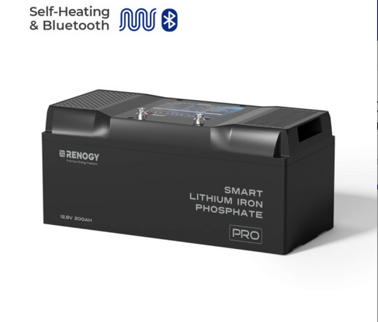 Pro- 12V 200Ah Smart Lithium Iron Phosphate Battery w/ Bluetooth & Self-Heating -  SolarFlares Generators