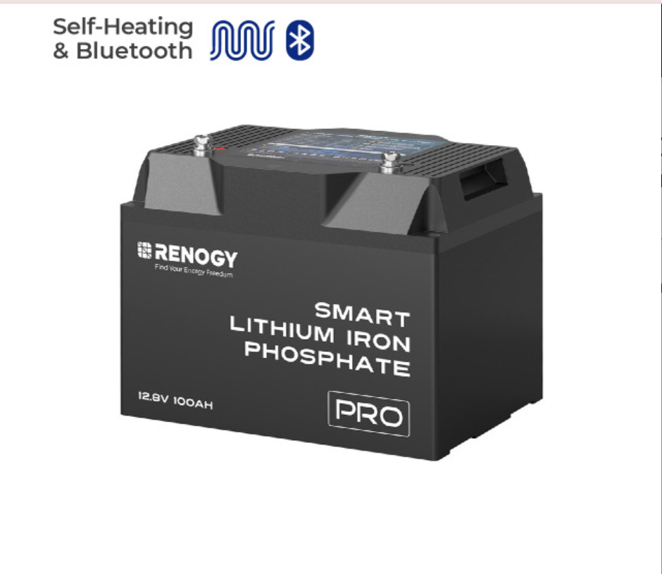 Pro- 12V 100Ah Smart Lithium Iron Phosphate Battery w/ Bluetooth & Self-Heating -  SolarFlares Generators