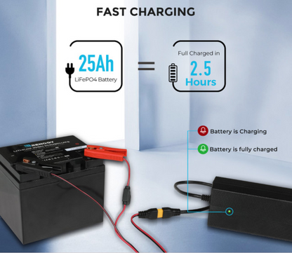 24V 10A AC-to-DC LFP Portable Battery Charger -  SolarFlares Generators
