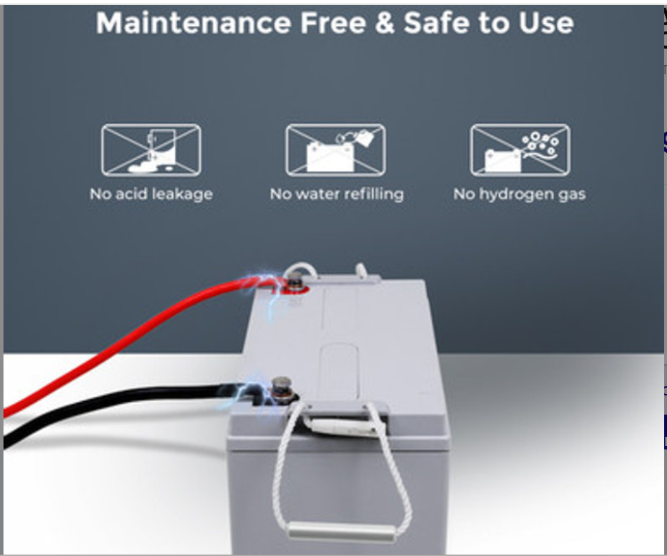 Deep Cycle AGM Battery 12 Volt 100Ah
