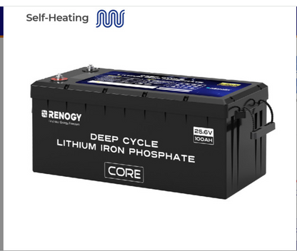 Core- 24V 100Ah Deep Cycle Lithium Iron Phosphate Battery