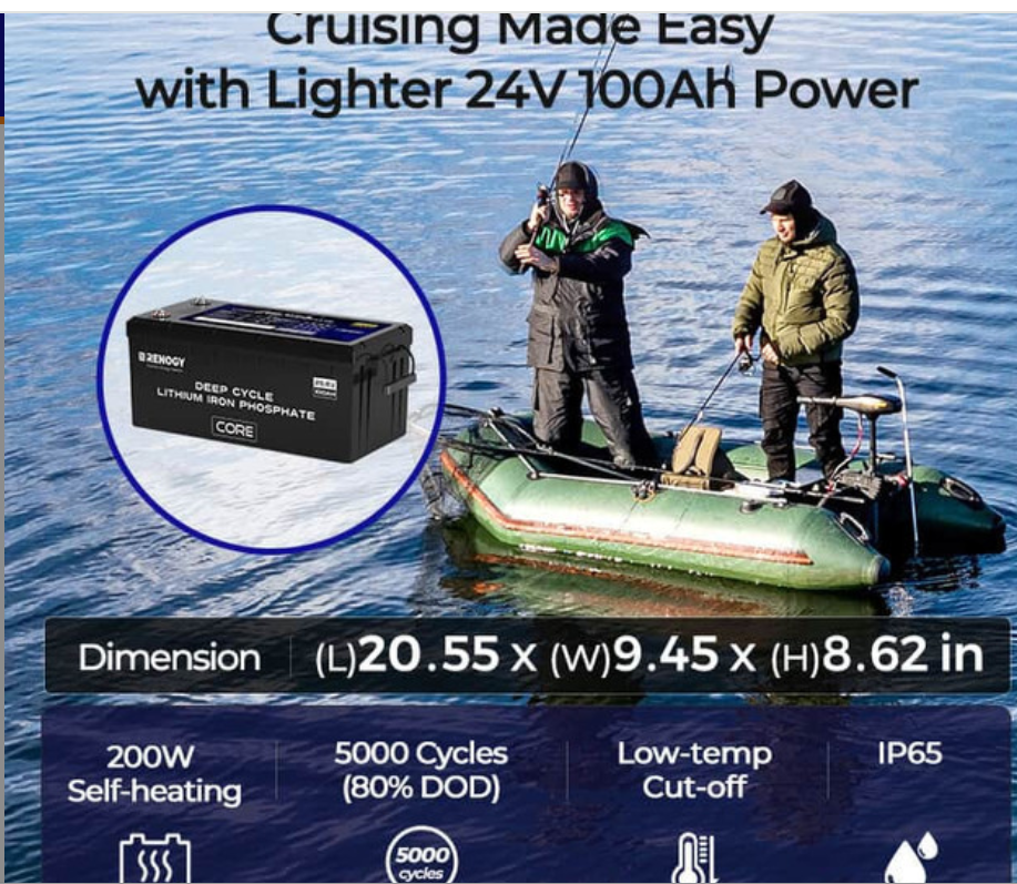 Core- 24V 100Ah Deep Cycle Lithium Iron Phosphate Battery