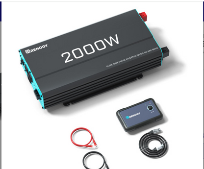 12V 2KW 120V Pure Sine Wave Battery Inverter With Transfer Switch