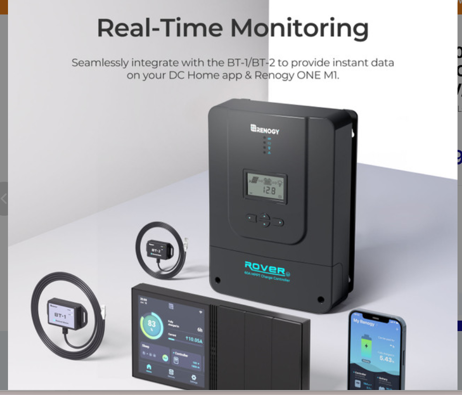 Rover 60Amp MPPT Solar Charge Controller 12V/24V/36V/48V