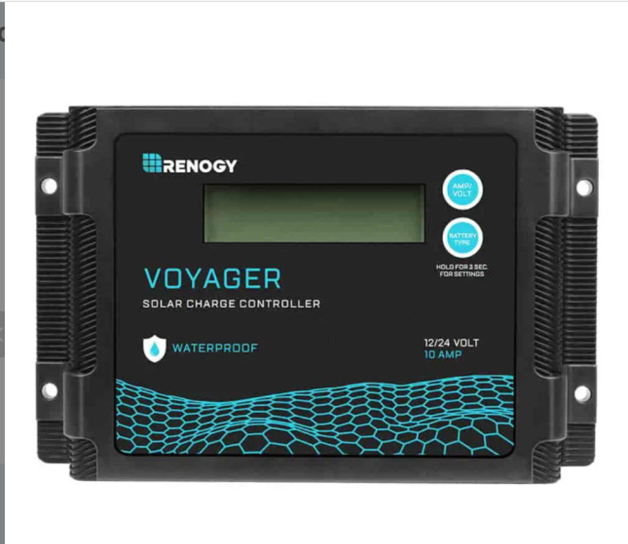 Voyager 20A PWM Waterproof Solar Charge Controller 12V/24V